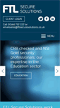 Mobile Screenshot of ftlsecuresolutions.co.uk